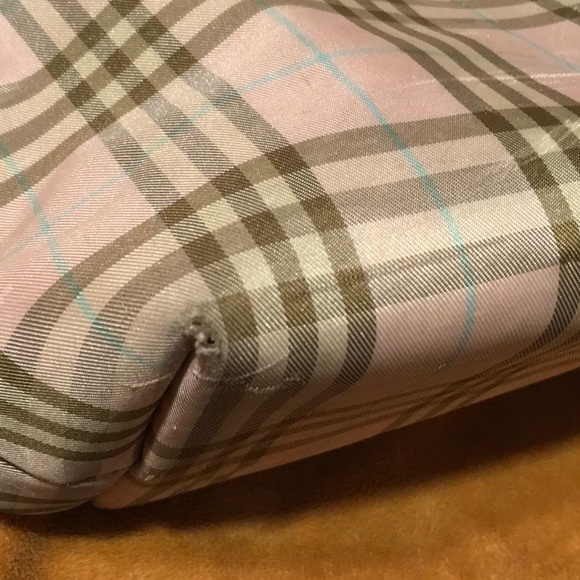 Burberry London Pink Nova Check Tote Shopper Distressed - Picture 13 of 15